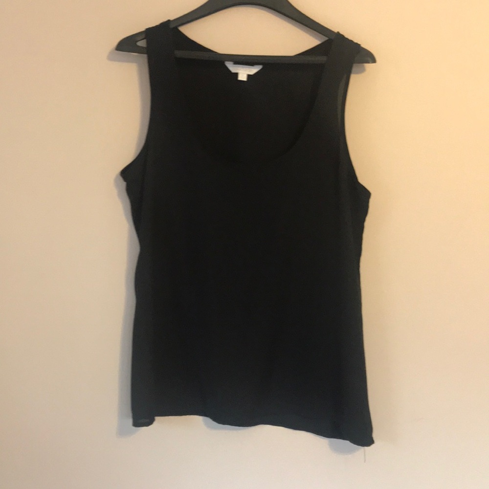 Sheer Black tank top